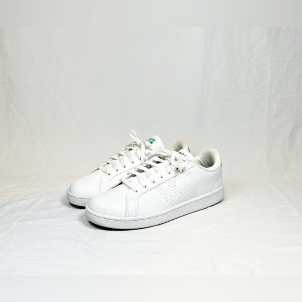 Adidas Neo Advantage 2.0 Mens White Leather Cloudfoam Sneakers~13~